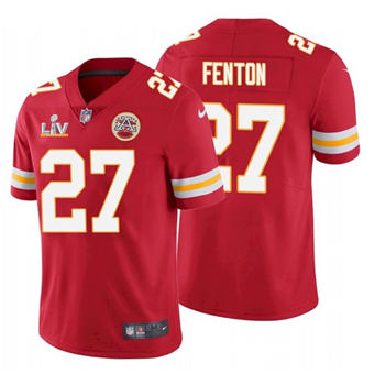 Super Bowl LV 2021 Men Kansas City Chiefs #27 Rashad Fenton Red Limited Jersey->kansas city chiefs->NFL Jersey